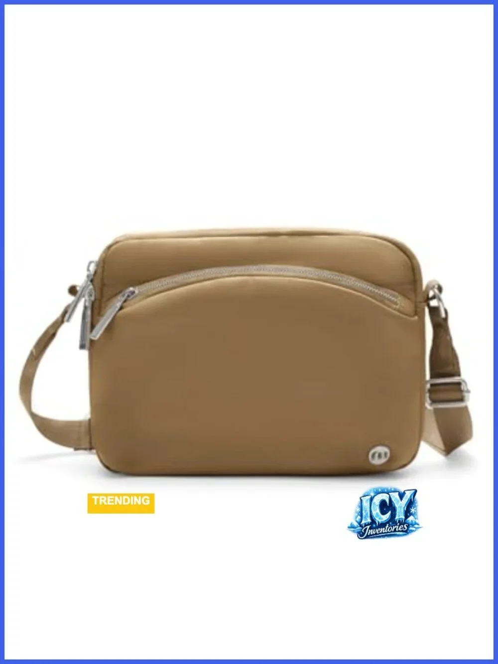 Compact Anti-Theft Nylon Crossbody Bag with Adjustable Strap
